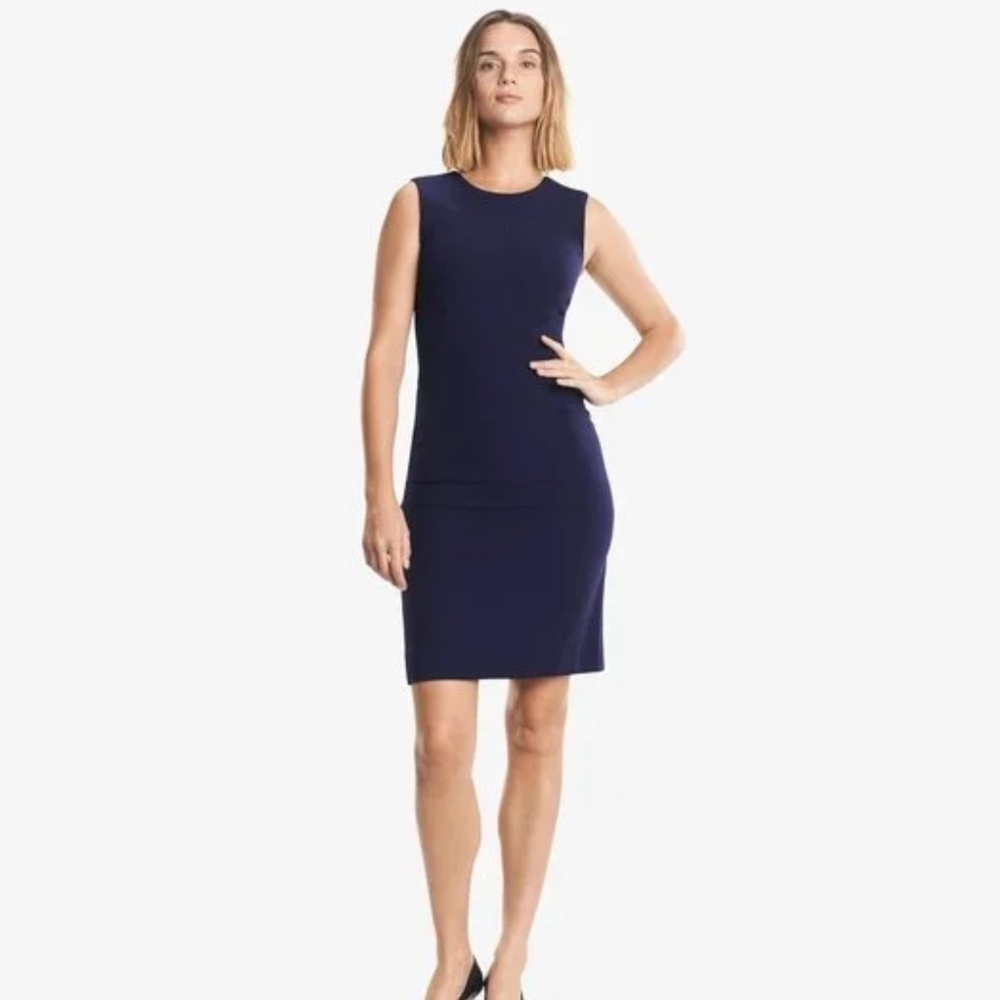 MM Lafleur the Shirley Dress in Deep Indigo